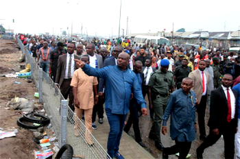 Please don’t sell on roads, you are damaging, defacing the roads,  Wike tells street traders