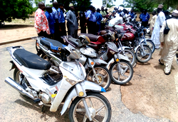 Police recovers 14 motorcycles in Gombe