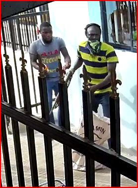 Photos of wanted suspects of Offa banks robbery