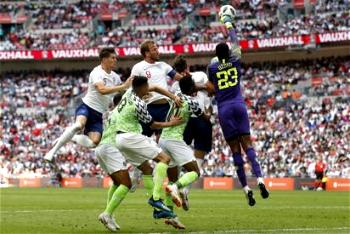 Photos: HALFTIME: England 2 Nigeria 0