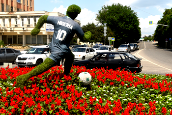 Photos: Russian city Essentuki celebrates Super Eagles