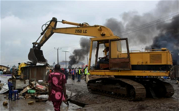 Lagos demolishes 500 shanties, illegal structures in Oko-Oba abattoir