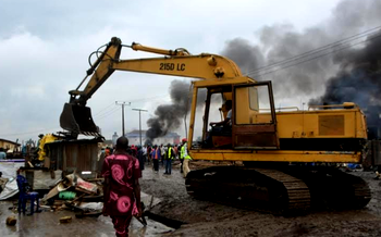 Lagos demolishes 500 shanties, illegal structures in Oko-Oba abattoir