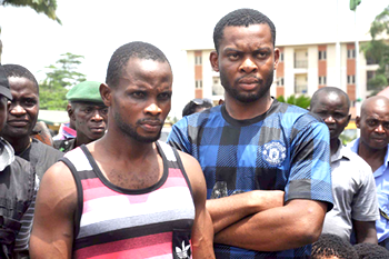 Police arrest two graduates who pose as bank officials to defraud account holders