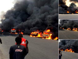 Many feared dead, 67 cars burnt  as tanker explodes on Lagos Otedola bridge