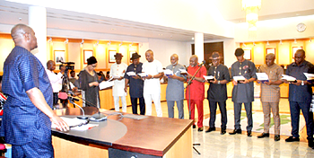 Wike swears in newly elected LG chairmen,  promises to prioritise civil servants’ welfare