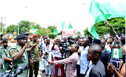Delta youths protest lay off moves from surveillance jobs