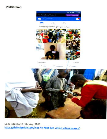 INEC’s report on Kano Under-aged voting