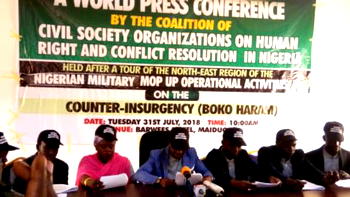 CSOs laud Nigerian military’s  effort on war against insugency