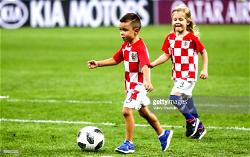 Croatia team’s children provide added fun for stadium spectators