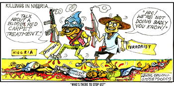 Cartoon: Terrorists brag