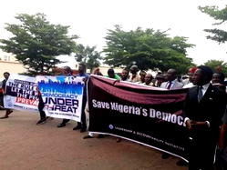 Ekiti: Coalition protests alleged election rigging at US embassy