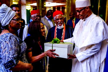 Photos: Ekwueme’s family visits Buhari