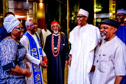 Ekwueme’s family pays thank-you visit to Buhari