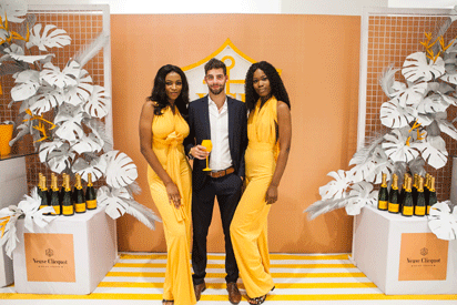 Between Elite Model and Veuve Clicquot