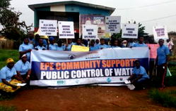 Residents protest state of Epe Waterworks, PPP