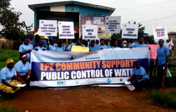 Residents protest state of Epe Waterworks, PPP