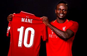 Sadio Mane to wear No. 10 for new season