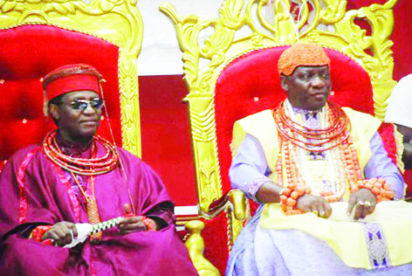 Rich cultures of Itsekiri, Benin on display as as Ewuare II visits Olu of Warri