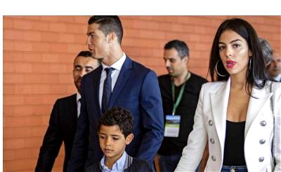 Cristiano Ronaldo and his family
