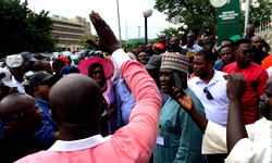 Fayose’s intimidation : Hundreds of Katsina PDP members  in solidarity protest
