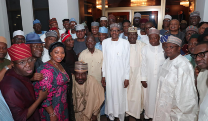 Photos: Buhari, APC senators meeting