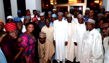 Photos:  Buhari, APC senators meeting