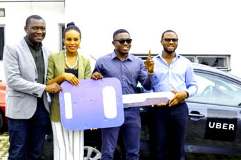 Youth corps member wins car  in Uber FREEKICK campaign