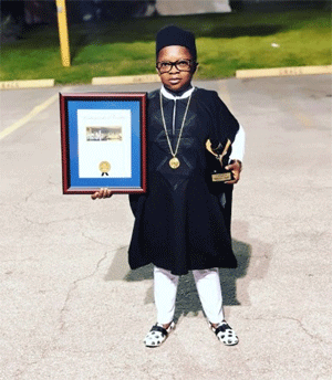 Nollywood actor Aki honored in Miami, Florida