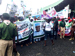 Photos: Mammoth crowd at Atiku’s rally in Adamawa