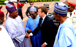 Breaking: President Macron of France arrives Nigeria