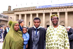 Graduation a Family Affair as Father and Son Collect Degrees