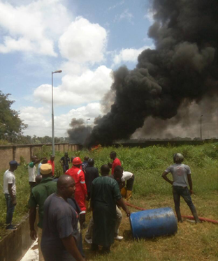 NNPC depot Minna gutted by fire