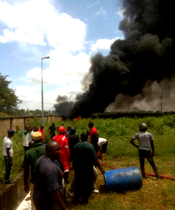 NNPC depot Minna gutted by fire