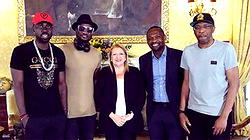 Maltese President receives Nigerian pop star Peter Okoye