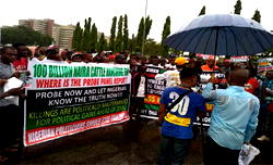 Group storms NASS protest alleged misappropriation of cattle ranch fund