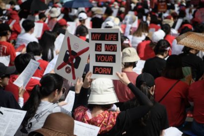S. Korea women protest 'spycam porn' in mass rally - Vanguard News