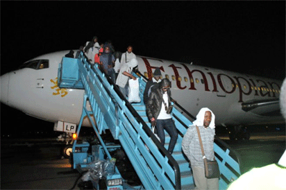 VIDEO: 94 Nigerians stranded in Lebanon arrive Nigeria