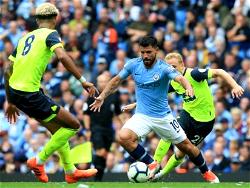 Aguero bags treble as rampant City hit Huddersfield for six