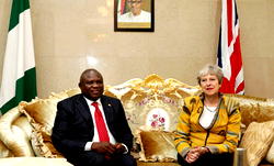 Photos: Gov. Ambode receives British Prime Minister, Theresa May in Lagos