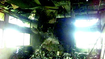 Suspected hoodlums set INEC Office ablaze in Ebonyi