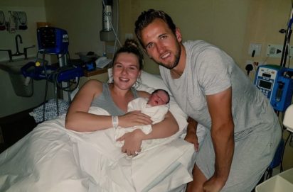 Spurs star Kane celebrates arrival of second child