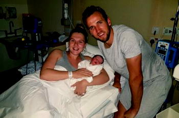 Spurs star Kane celebrates arrival of second child