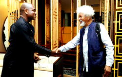 YPP presidential aspirant, Kingsley Moghalu visits Wole Soyinka, tours Awo’s Mausoleum