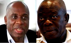 BATTLE TO CONTROL S’SOUTH:  Oshiomhole versus Amaechi