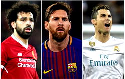 Salah, Ronaldo and Messi on UEFA Champions League awards shortlist