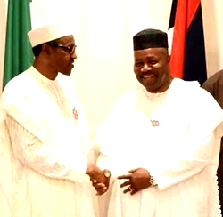 Niger Delta group passes confidence vote on Buhari, Akpabio