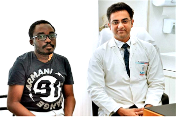 Nigerian Usmani made to walk again after 10 years by Indian doctors