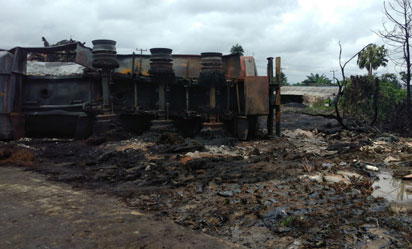Church, hotel, shops razed as tanker explodes in Rivers - Vanguard News