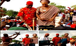 Okorocha ties bond with Mbaise for son-in-law